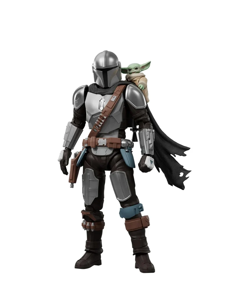 Star Wars The Mandalorian Blokees Plastic Model Kit Champion Class 05 Din Djarin & Grogu - immagine 3