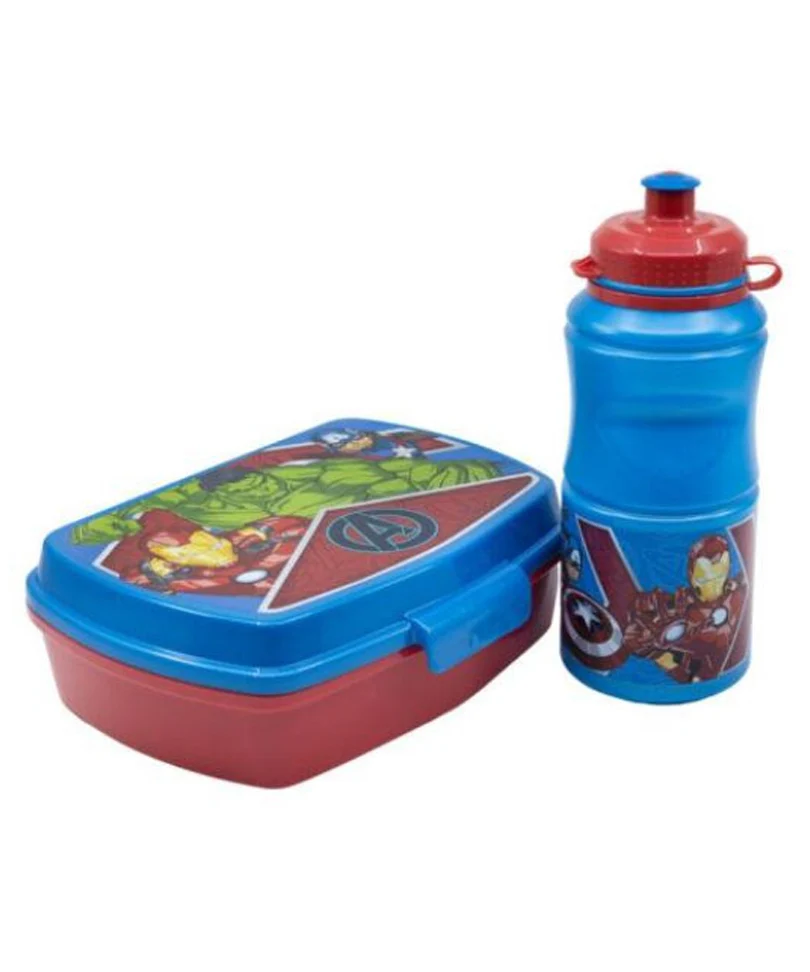 Gift Set 2 in 1 Portamerenda + Borraccia Marvel Avengers