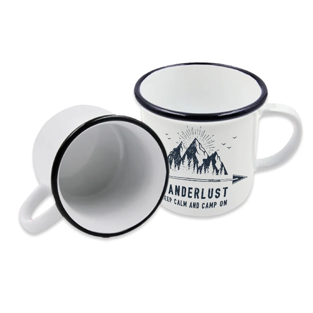 Tazza personalizzata con bordo nero Tazza personalizzata con bordo nero