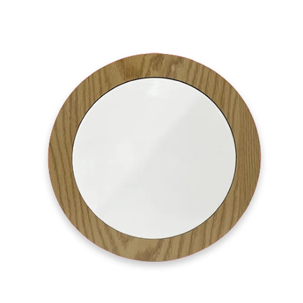 Sottobicchiere personalizzato in ceramica con bordo in legno - immagine 3