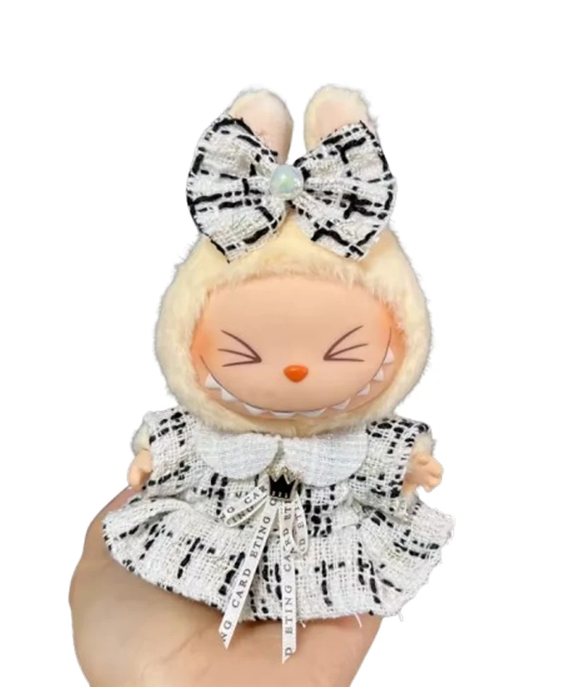 Vestitino Bianco con Fiocco per Labubu (17 cm)