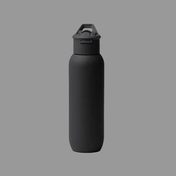 Borraccia Termica in Acciaio Inossidabile Riciclato 500ml – Cannuccia in Silicone One-Touch