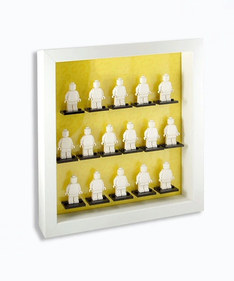 Display Organizer Small 25X25 per LEGO Minifigures Telaio Bianco