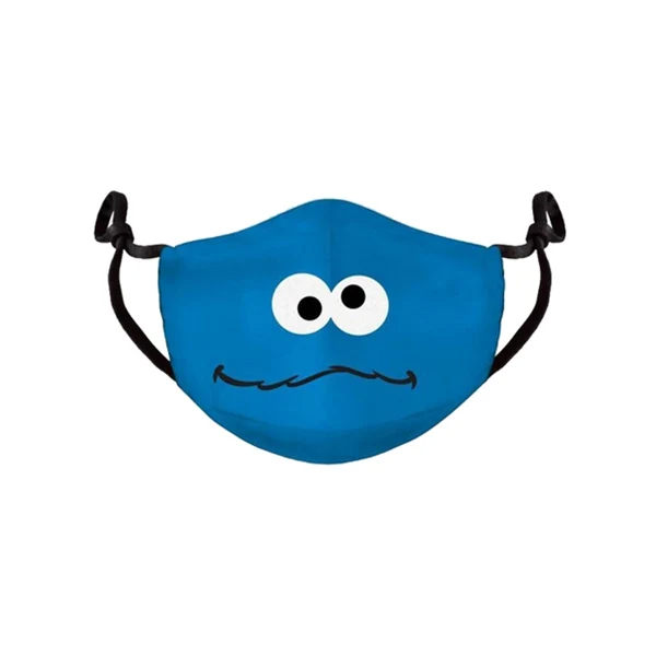 Mascherina Regolabile Brandizzata Sesame Street Cookie Monster