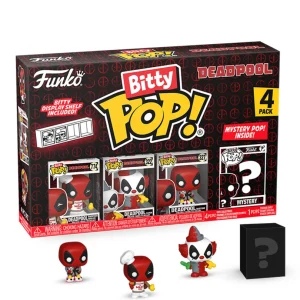 Deadpool (Backyard Griller) / Clown Deadpool / Bedtime Deadpool / Mystery Bitty (4-Pack) Deadpool (Backyard Griller) / Clown Deadpool / Bedtime Deadpool / Mystery Bitty (4-Pack)
