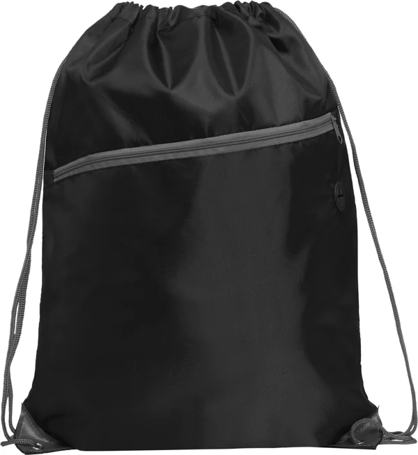 Zaino Ninfa in Corda RPET 210D – Tasca Esterna Imbottita con Zip – Personalizzabile con Logo - immagine 2