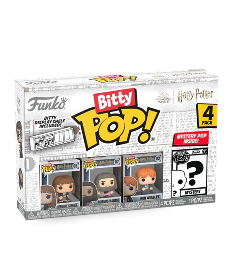 Hermione Granger / Rubeus Hagrid / Ron Weasley / Mystery Bitty (4-Pack)