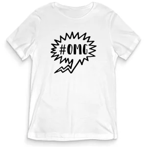 TeesBlitz T-Shirt divertente – #OMG – tee21-023 TeesBlitz T-Shirt divertente – #OMG – tee21-023