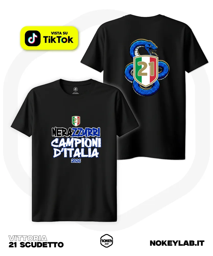T-Shirt 21° Scudetto: Celebra la Vittoria Biscione