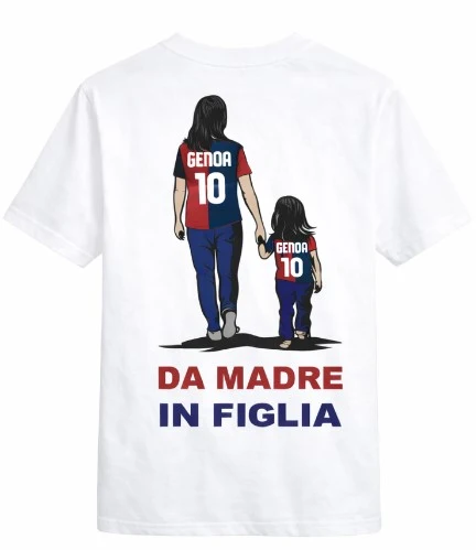 T-shirt Genoa “Da Madre in Figlia” | Passione Rossoblù