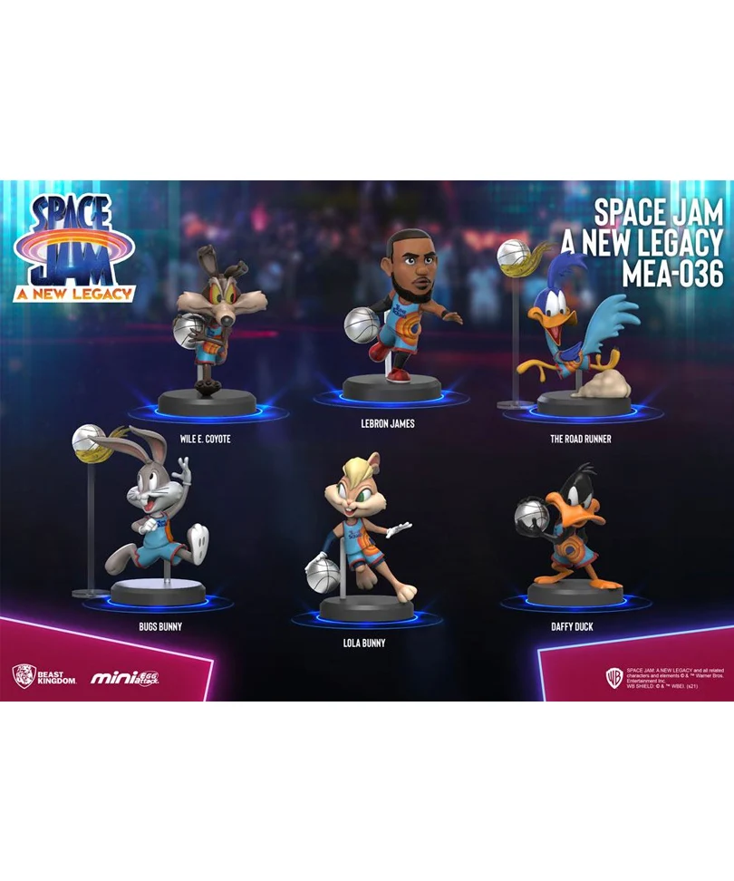 Space Jam: A New Legacy Mini Egg Attack Figure 8 cm Pack 6 Personaggi