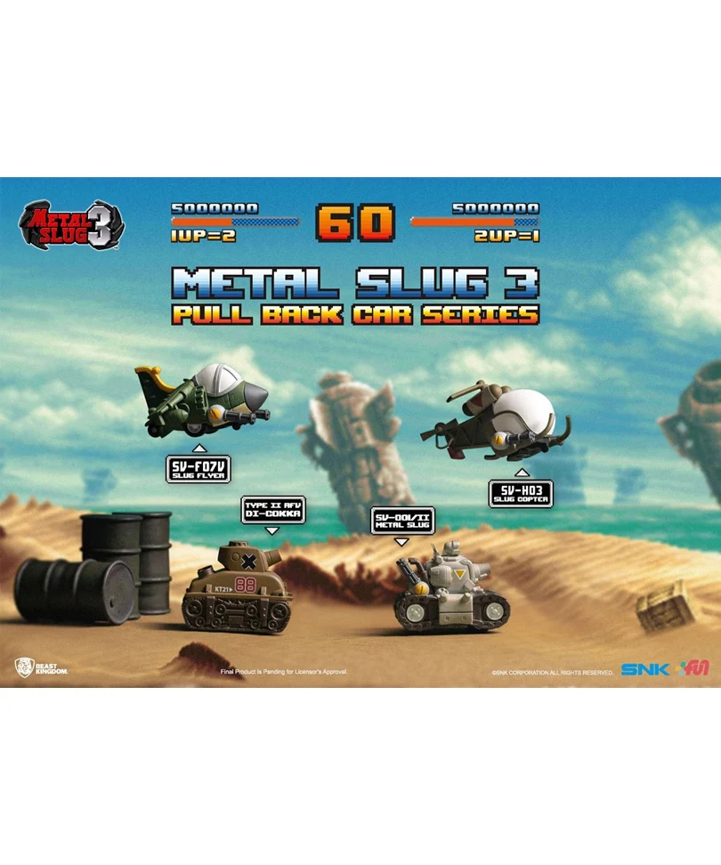 Metal Slug 3 Car Series 4-Set Pull Back