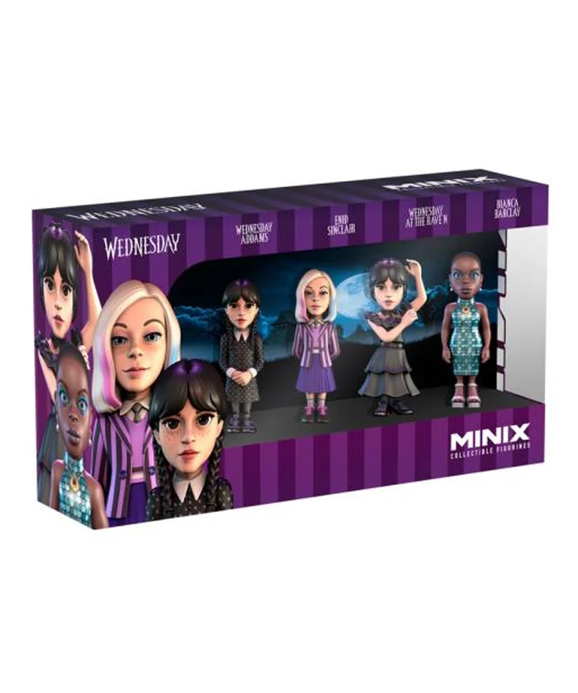 Wednesday Addams / Enid Sinclair / Wednesday Addams in Ball Dress / Bianca Barclay - Pack da 4 Figures - immagine 2