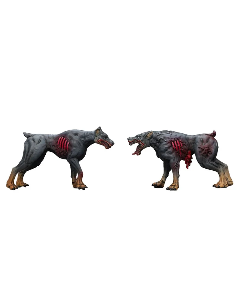 Zombie Dark Source – Action Figures 2-Pack Police Dogs 8 cm - immagine 3
