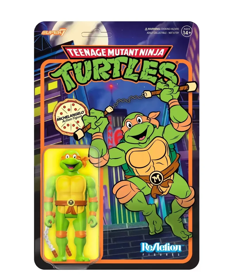 Teenage Mutant Ninja Turtles - ReAction Action Figure Michelangelo 10 cm