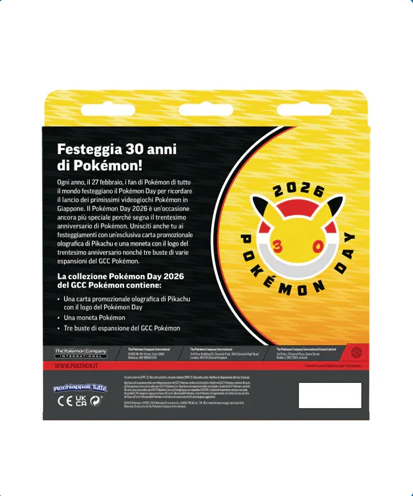 Pokémon Day 2026 – Collection 30° Anniversario – Promo Pikachu (ITA) - immagine 3