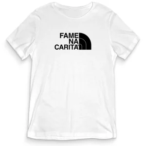 T-shirt Divertente – FAME NA CARITA’ – tee24-013 T-shirt Divertente – FAME NA CARITA’ – tee24-013