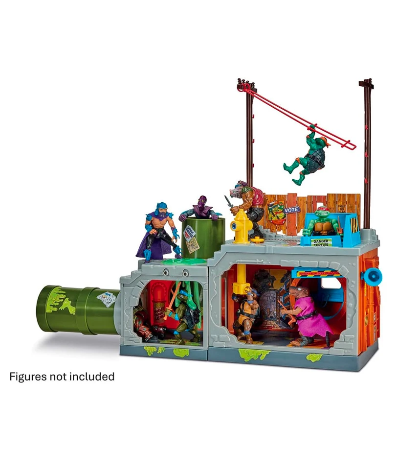 Teenage Mutant Ninja Turtles Building Secret Sewer Lid Playset Mutant Module 30 cm - immagine 3