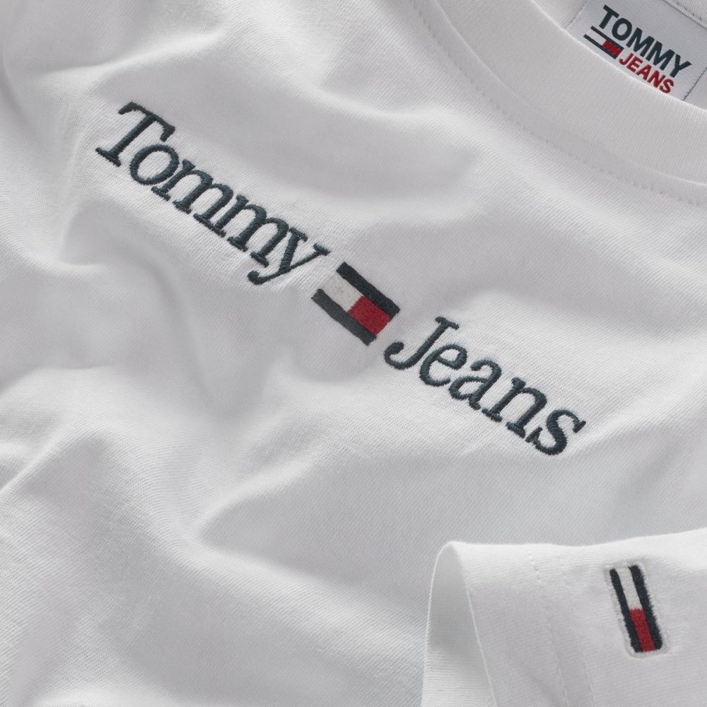 Tommy Hilfiger T Shirt Uomo Classic Linear Logo - immagine 3