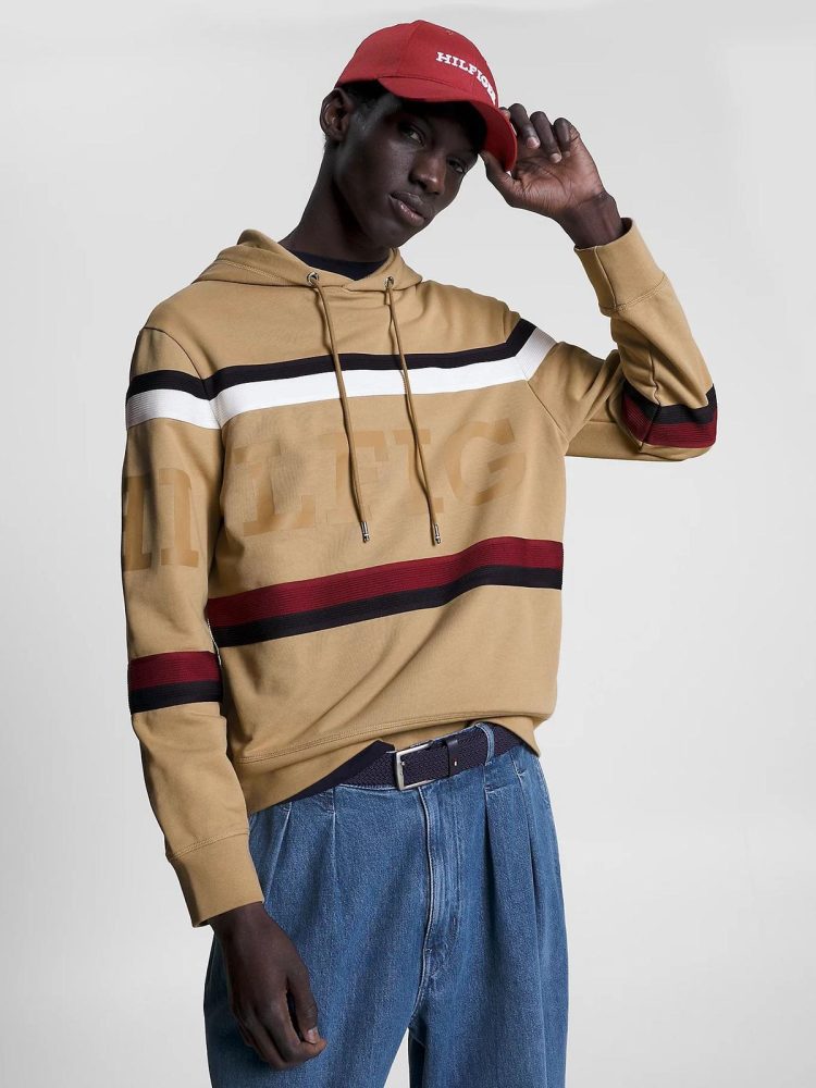 Tommy Hilfiger Felpa Uomo Global Stripe - immagine 2