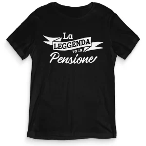 TeesBlitz T-Shirt divertente – La leggenda va in pensione – tee21-045 TeesBlitz T-Shirt divertente – La leggenda va in pensione – tee21-045