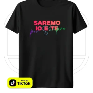 T-Shirt “Saremo Io e Te” – Limited Edition Sanremo 2026 T-Shirt “Saremo Io e Te” – Limited Edition Sanremo 2026