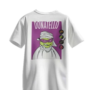 T-Shirt Uomo Donatello Ninja Bianca T-Shirt Uomo Donatello Ninja Bianca