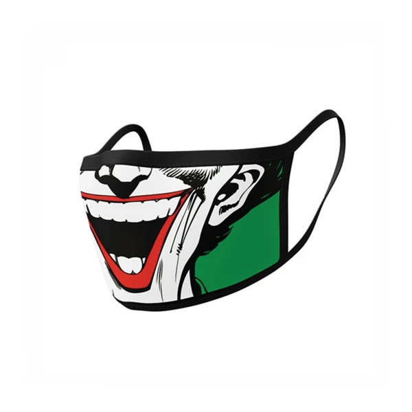 Coppia di Mascherine Brandizzate Joker Laugh DC Comics