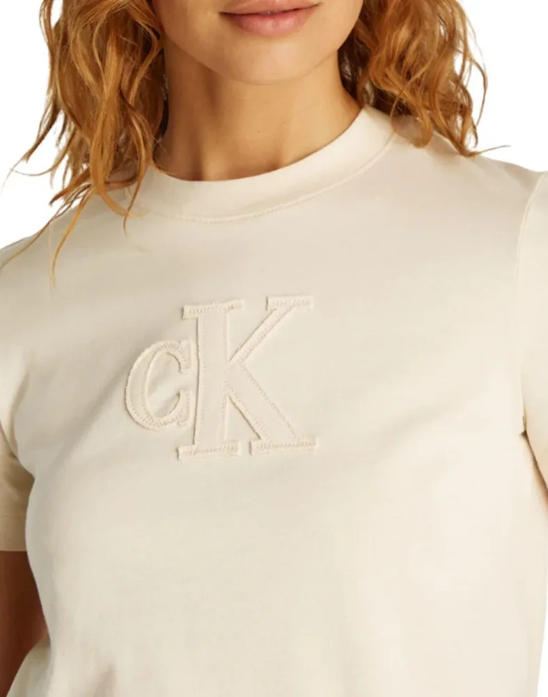 Calvin Klein T Shirt Donna Ck Applique Reg - immagine 3