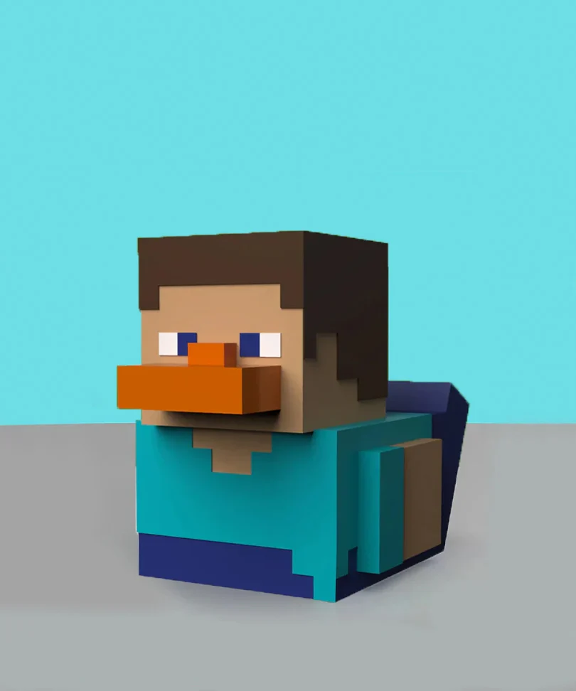 Minecraft Steve Mini TUBBZ Cosplaying Duck Collectable