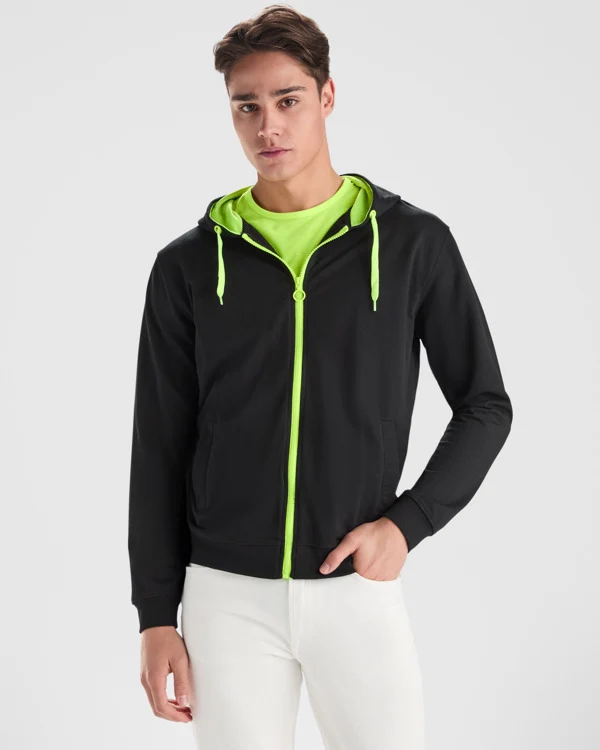 Felpa Fuji Zip e Cappuccio