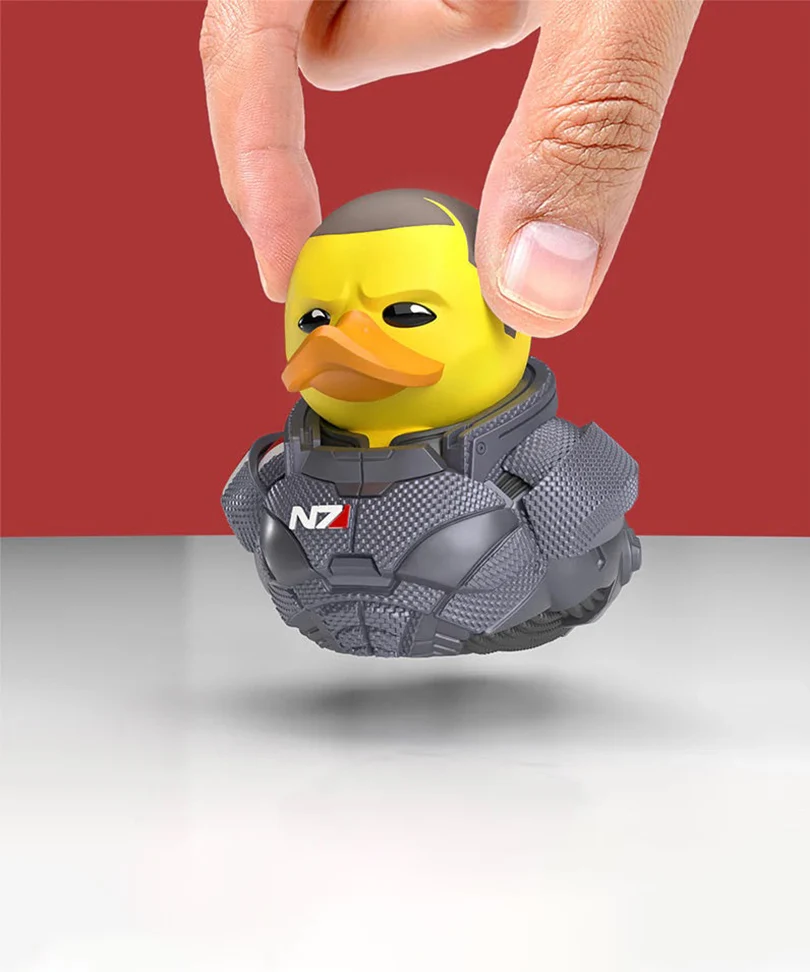 Mass Effect Commander Shepard Male Mini TUBBZ Cosplaying Duck Collectable - immagine 3