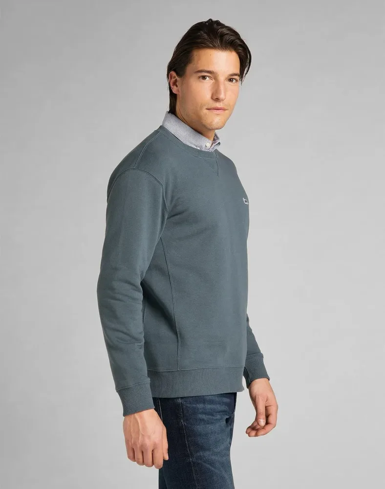 Lee Felpa Uomo Plain Crew - immagine 2