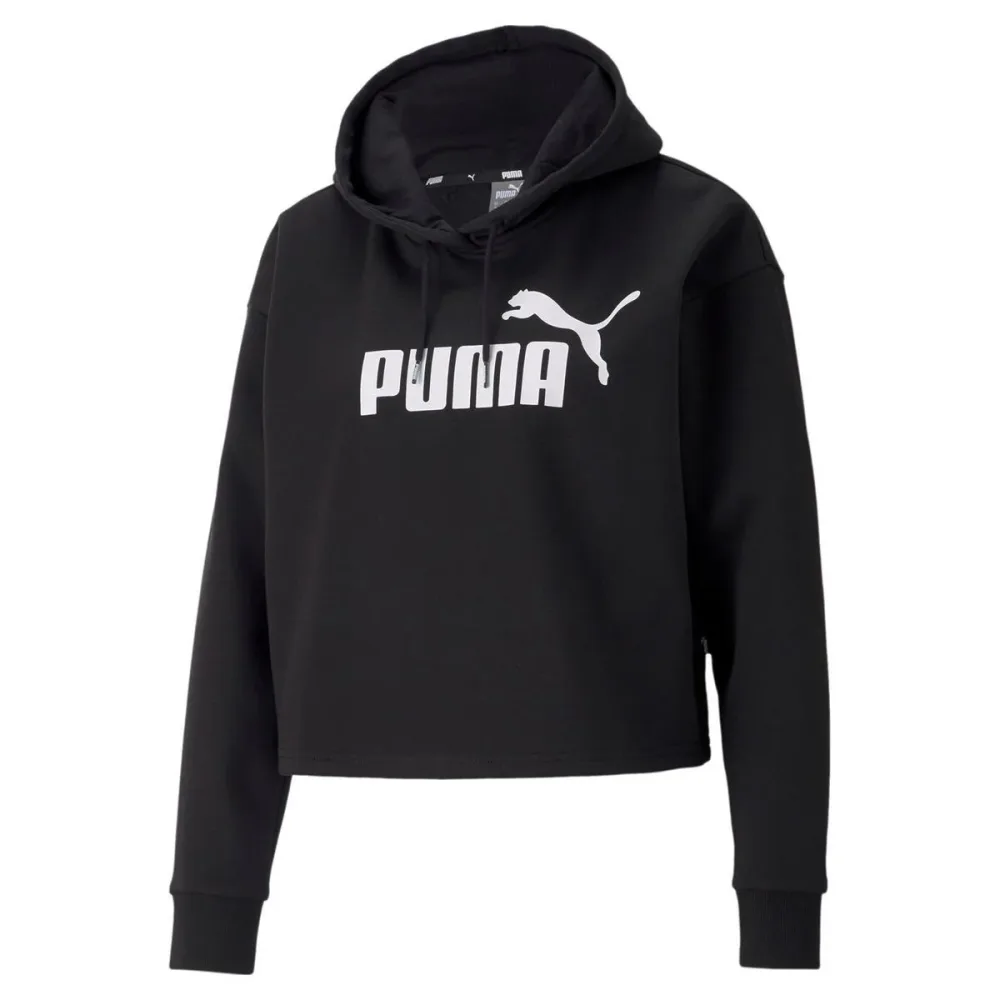 Puma Felpa Donna Ess Cropped Logo Hoodie