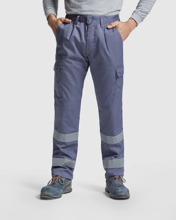 Pantalone Multitasche DAILY HV Alta Visibilità – Rinforzato con Nastri Riflettenti | Roly WRK