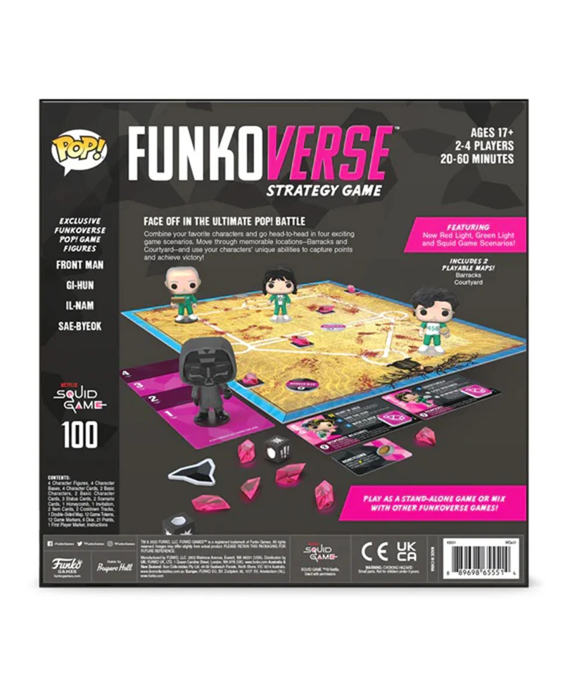 Squid Game Funkoverse Board Game 4 Character Base Set English Version - immagine 3