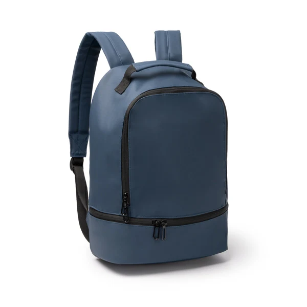 Zaino in Pelle PU – Doppio Scomparto con Zip, Tasca Dispositivi 10″, Antifurto e Schienale Imbottito