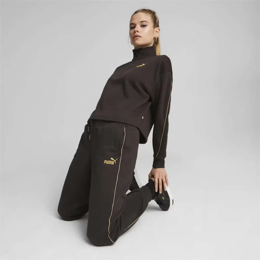 Puma Felpa Donna Ess + Minimal Gold Half Zip - immagine 3