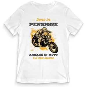 TeesBlitz T-Shirt divertente – Sono in pensione andare in moto è il mio lavoro – tee21-046 TeesBlitz T-Shirt divertente – Sono in pensione andare in moto è il mio lavoro – tee21-046