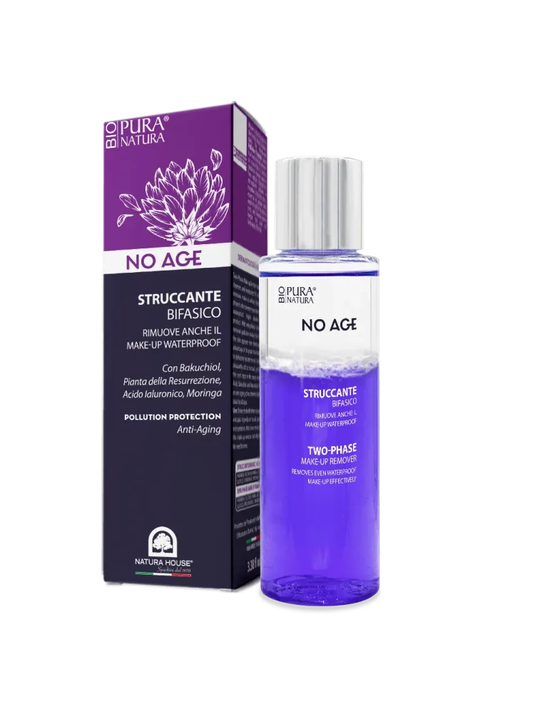 NO AGE BIO DETERGENTE STRUCCANTE BIFASICO – Protezione dall Inquinamento – Rimuove anche il Make Up Waterproof