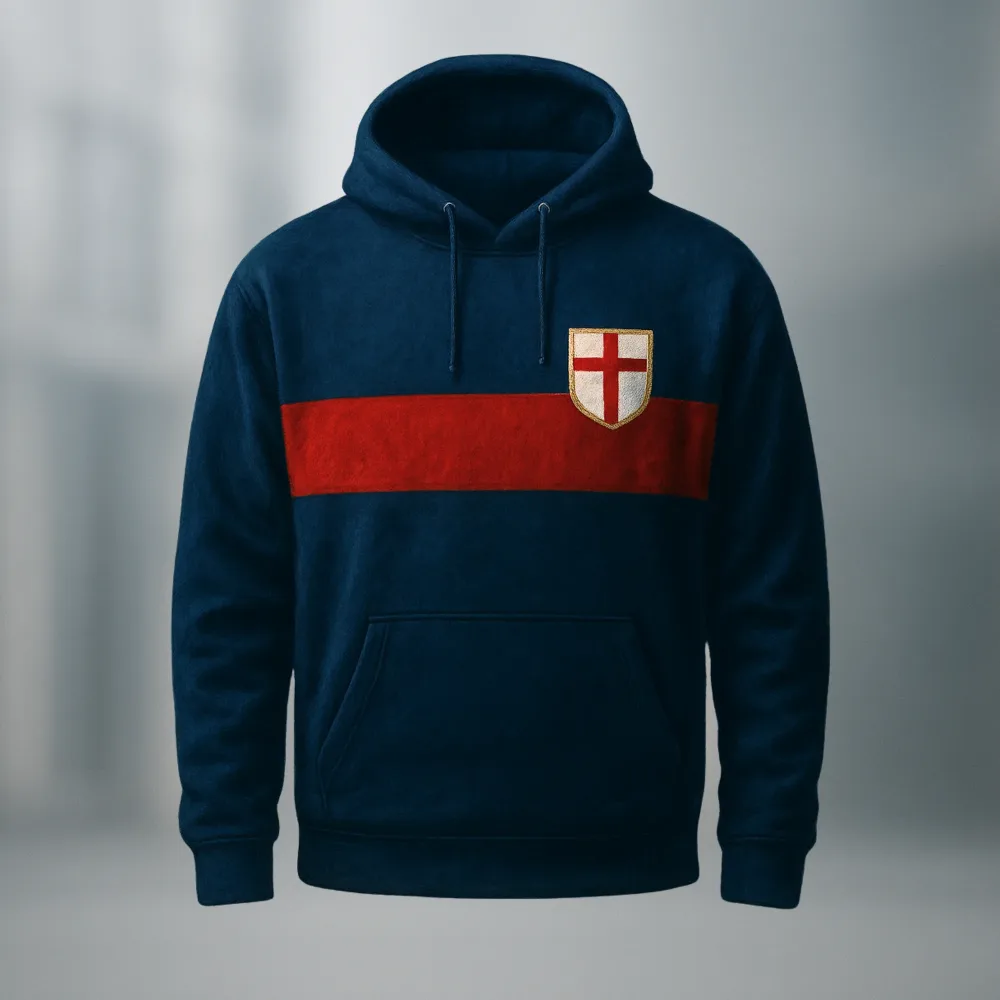 Felpa Genoa “Nel Cuore Sempre” | Edizione Limitata Blu Navy
