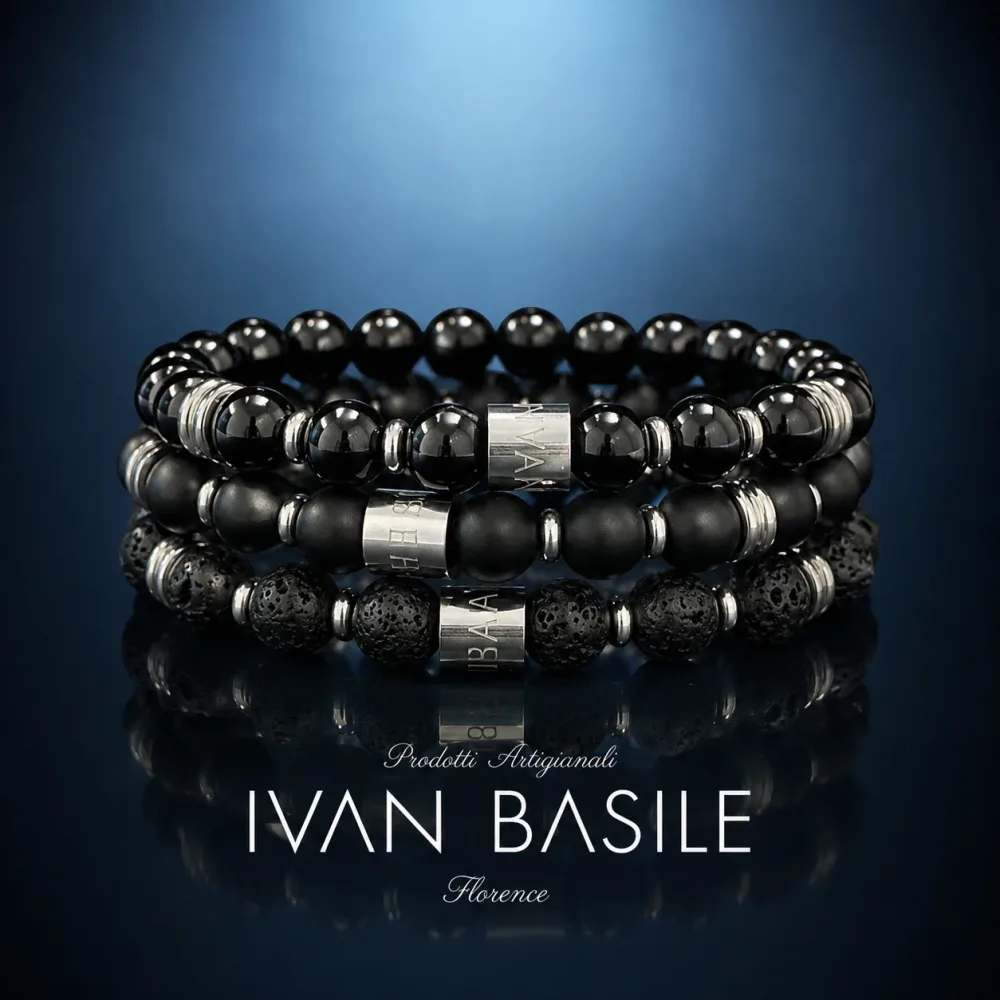 3 BRACCIALI BLACK FUSION