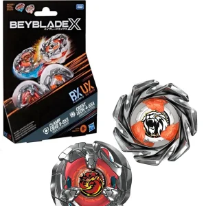 Beyblade X – Dual Pack: Clamp Crab 9-65S & Crest Leon 4-55A Beyblade X – Dual Pack: Clamp Crab 9-65S & Crest Leon 4-55A