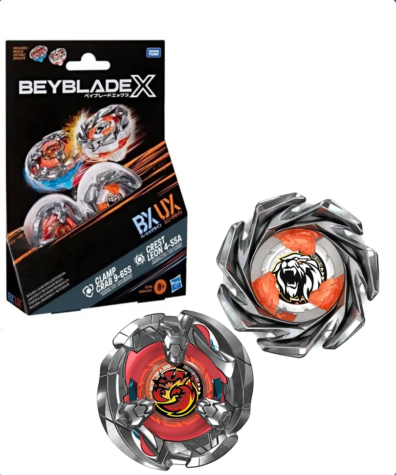 Beyblade X - Dual Pack: Clamp Crab 9-65S & Crest Leon 4-55A