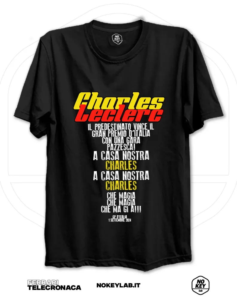 T-shirt Gran premio d’italia Leclerc