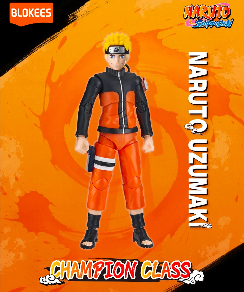 Naruto Shippuden Blokees Plastic Model Kit Champion Class Naruto Uzumaki 02 - immagine 3