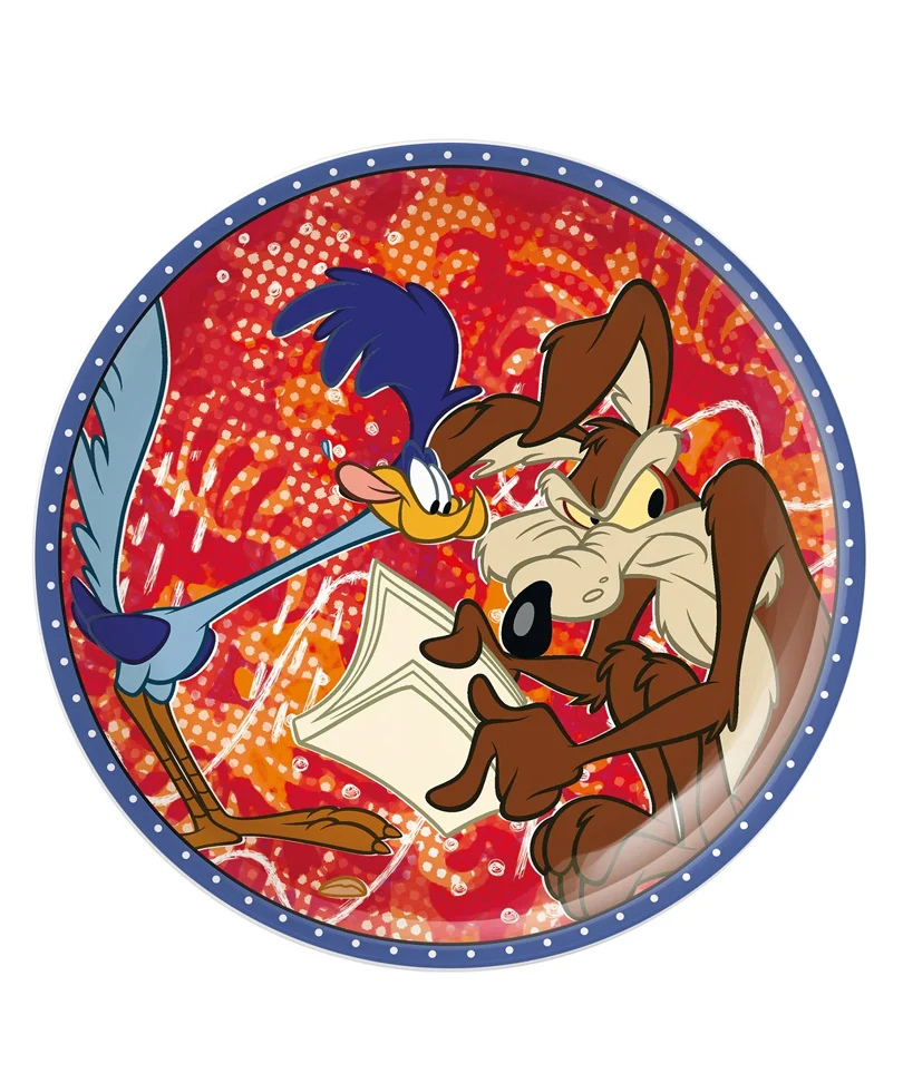 Looney Toons – 19cm Plate – Wile E. Coyote & The Road Runner