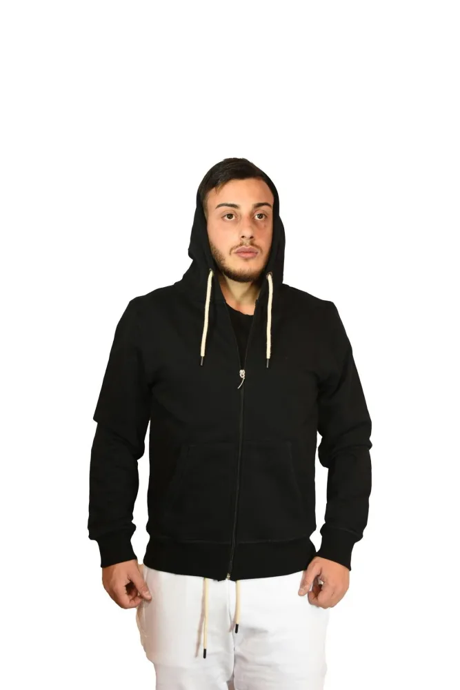 Smiling London Felpa Uomo F/Zip Cappuc