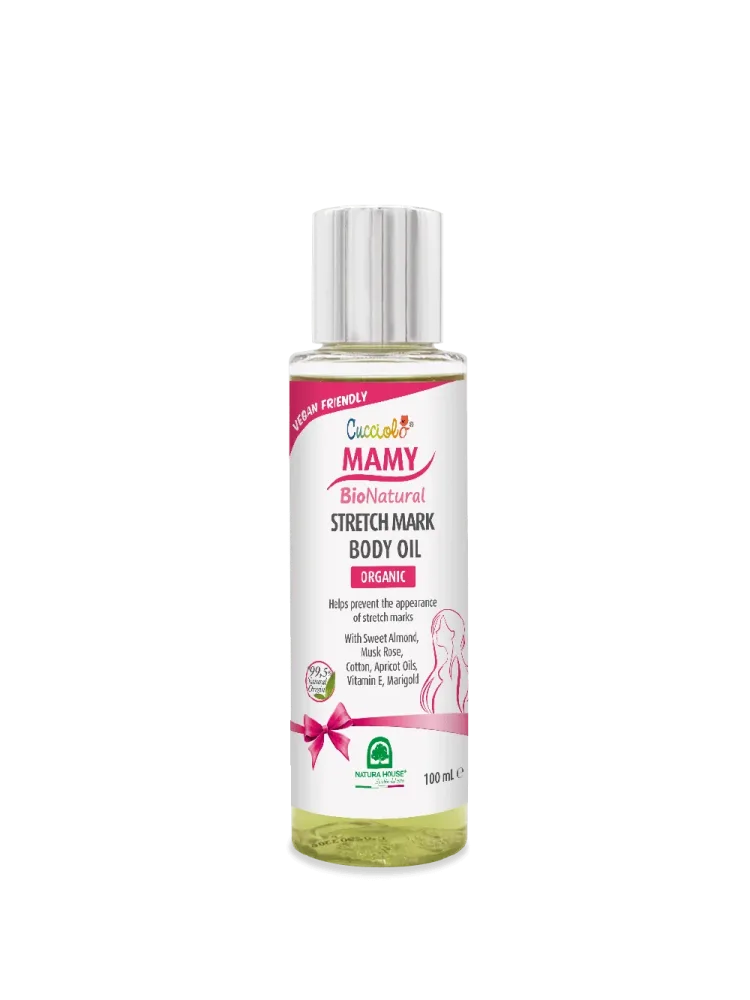 CUCCIOLO Mamy BIO Natural OLIO SMAGLIATURE Biologico - in Gravidanza Azione Elasticizzante Forte - immagine 3