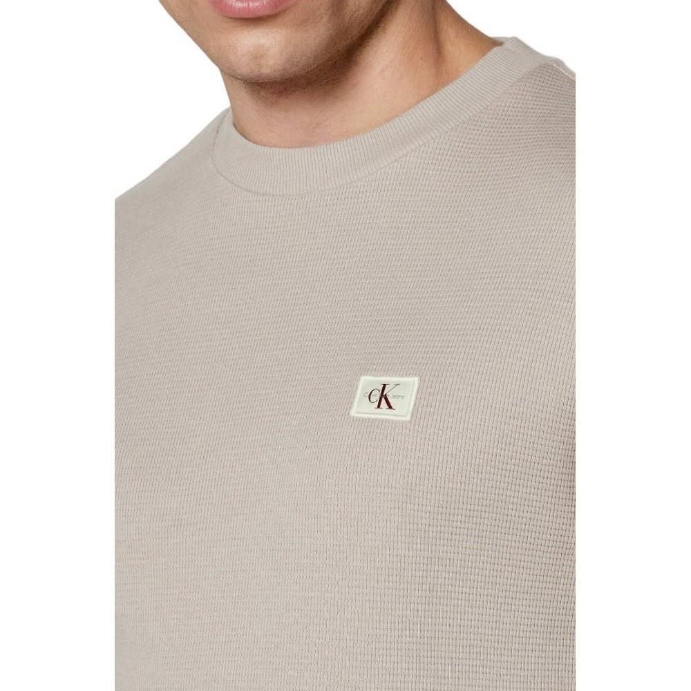 Calvin Klein Maglia Uomo Waffel Ls - immagine 3